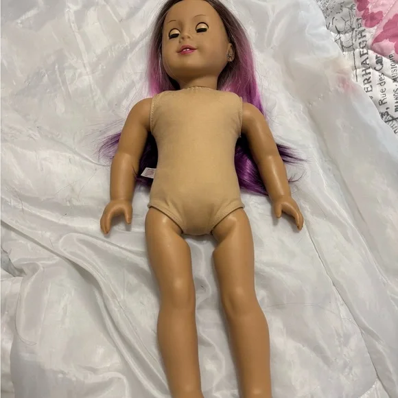 American Girl Purple and White Cheerleader Doll - Picture 10 of 12